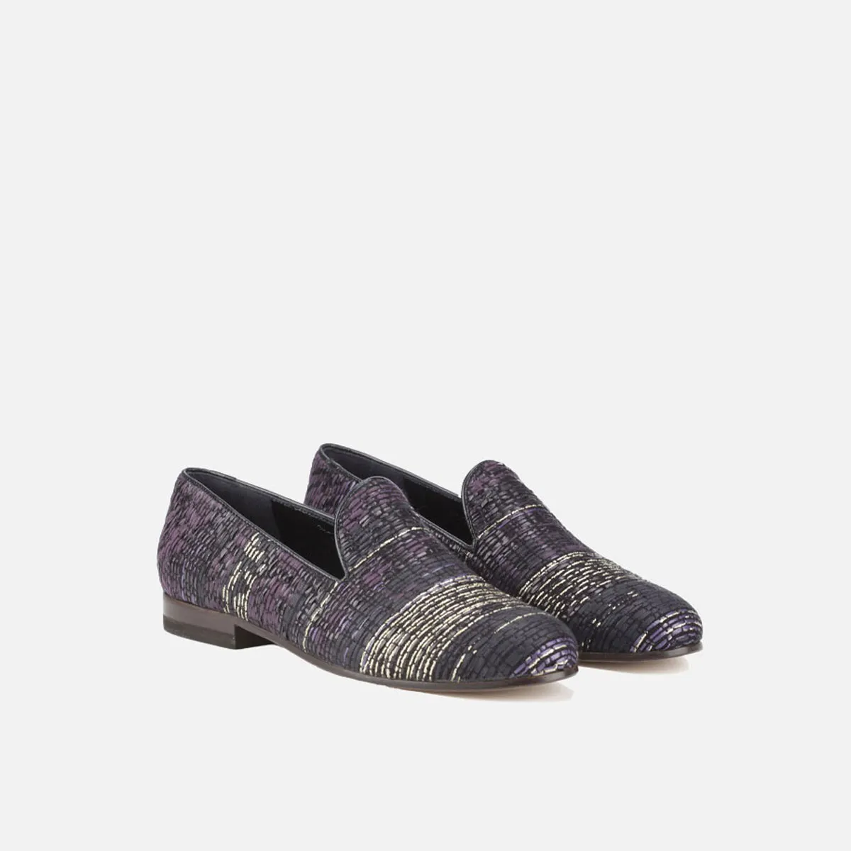 Cecilia Bringheli Positano Gold Violet pantofi slipper