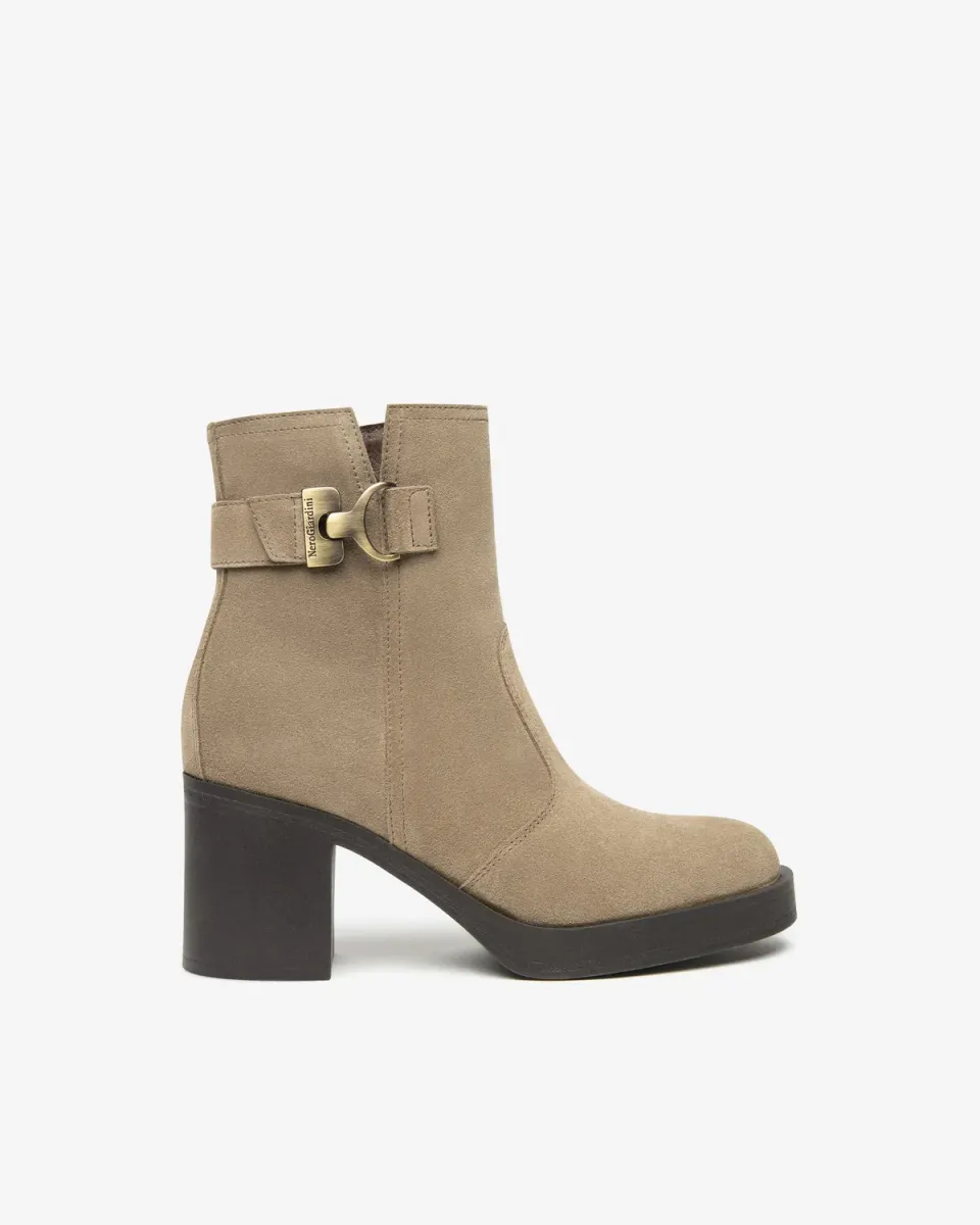 NeroGiardini Botine dama piele intoarsa iarna comfy