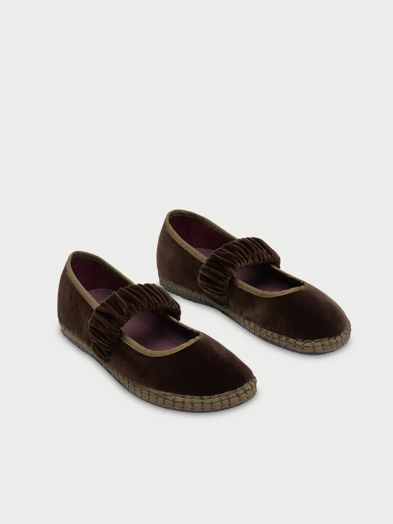 Flagelus Cinderella Mafalda Ulla pantofi catifea maro