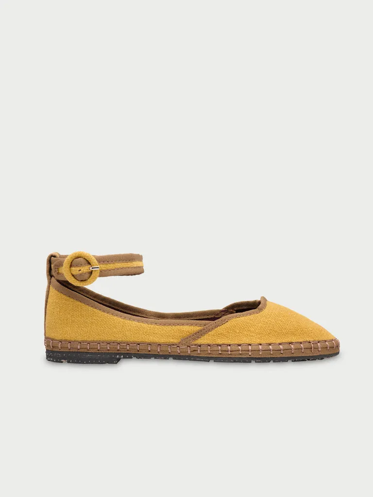 Flagelus Bracelet Mustard balerini in mustar cu bareta