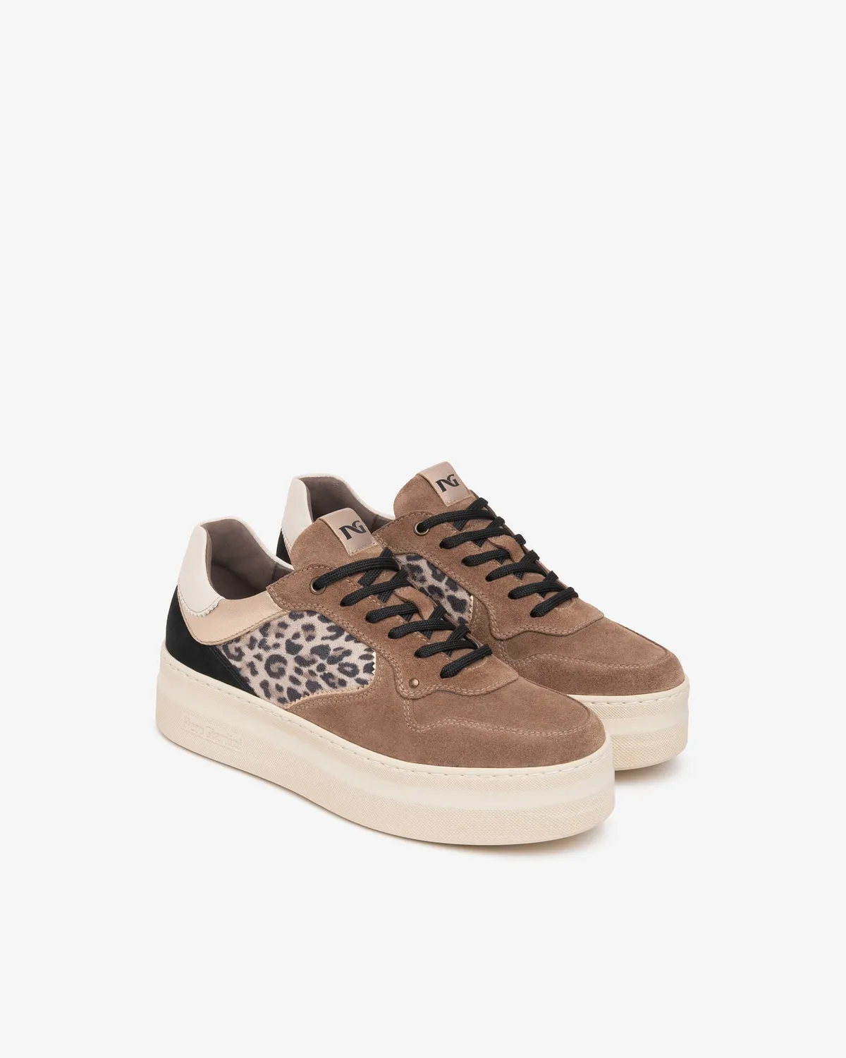 NeroGiardini sneakers dama platform piele animal print