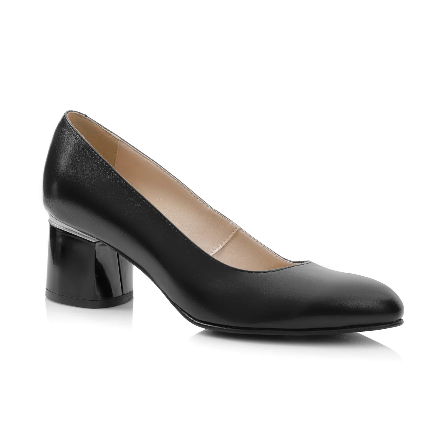 Catinca Shoes A72 NE pantofi damă piele naturală negru box