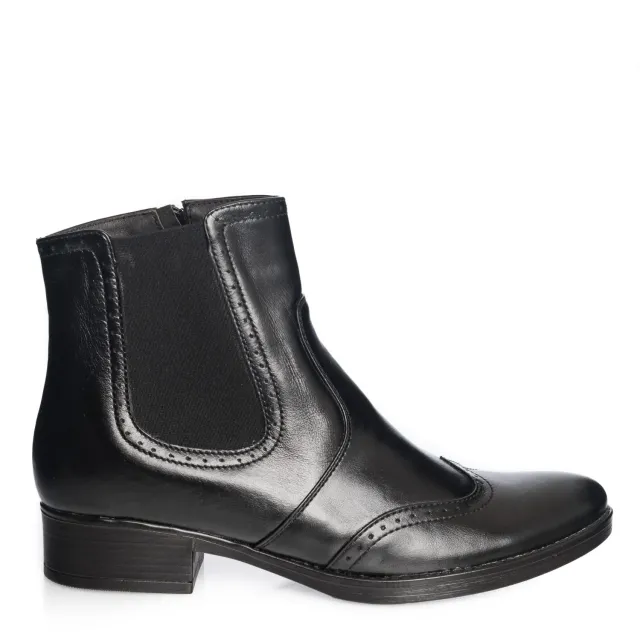 Catinca Shoes GX22 NB botine dama piele negru box