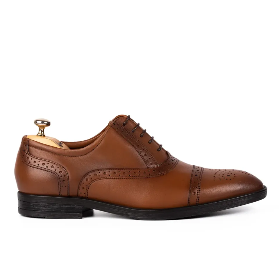 Lucas Shoes Elegant 359 pantofi coniac piele Mod100