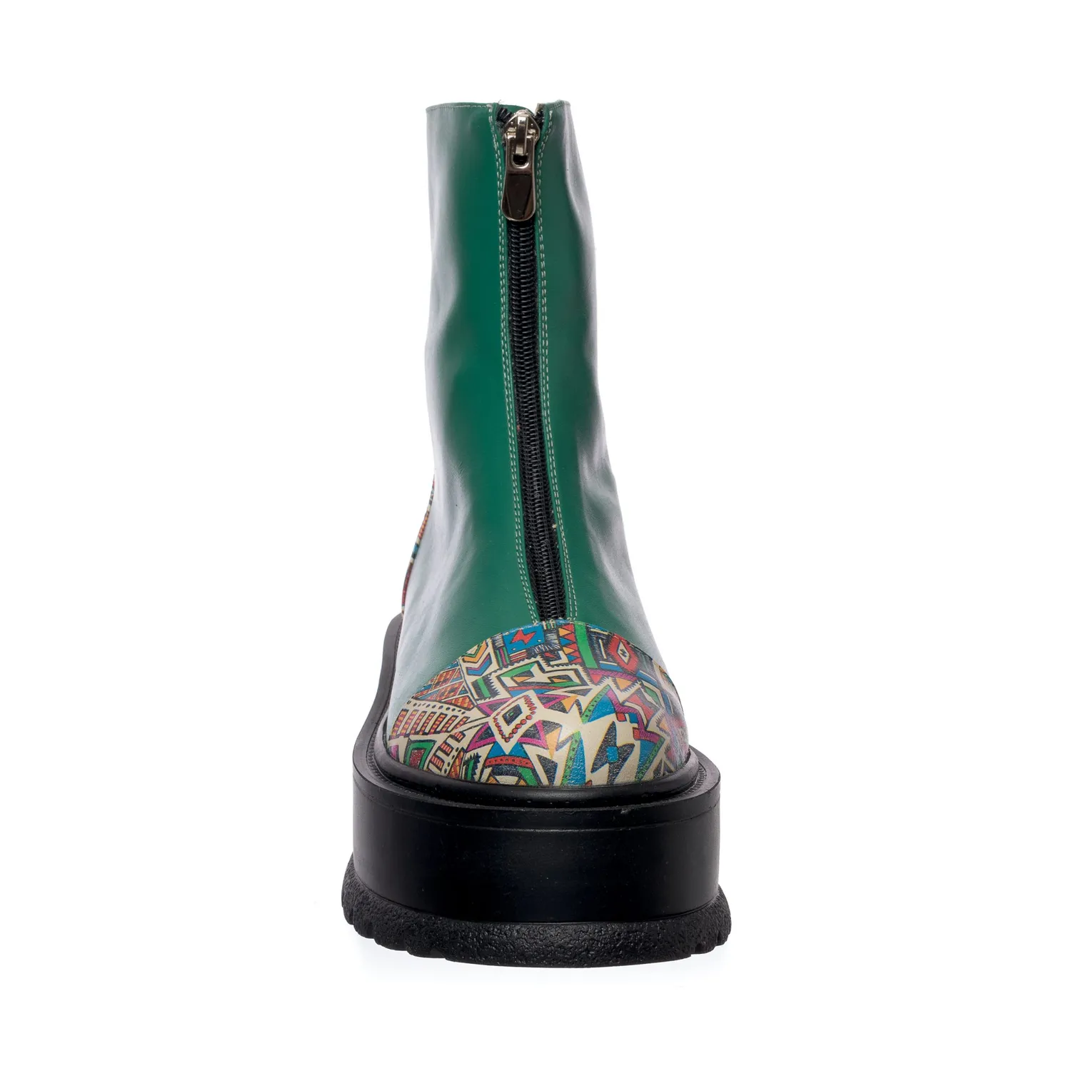 Catinca Shoes BC25 VBT bocanci dama piele verde