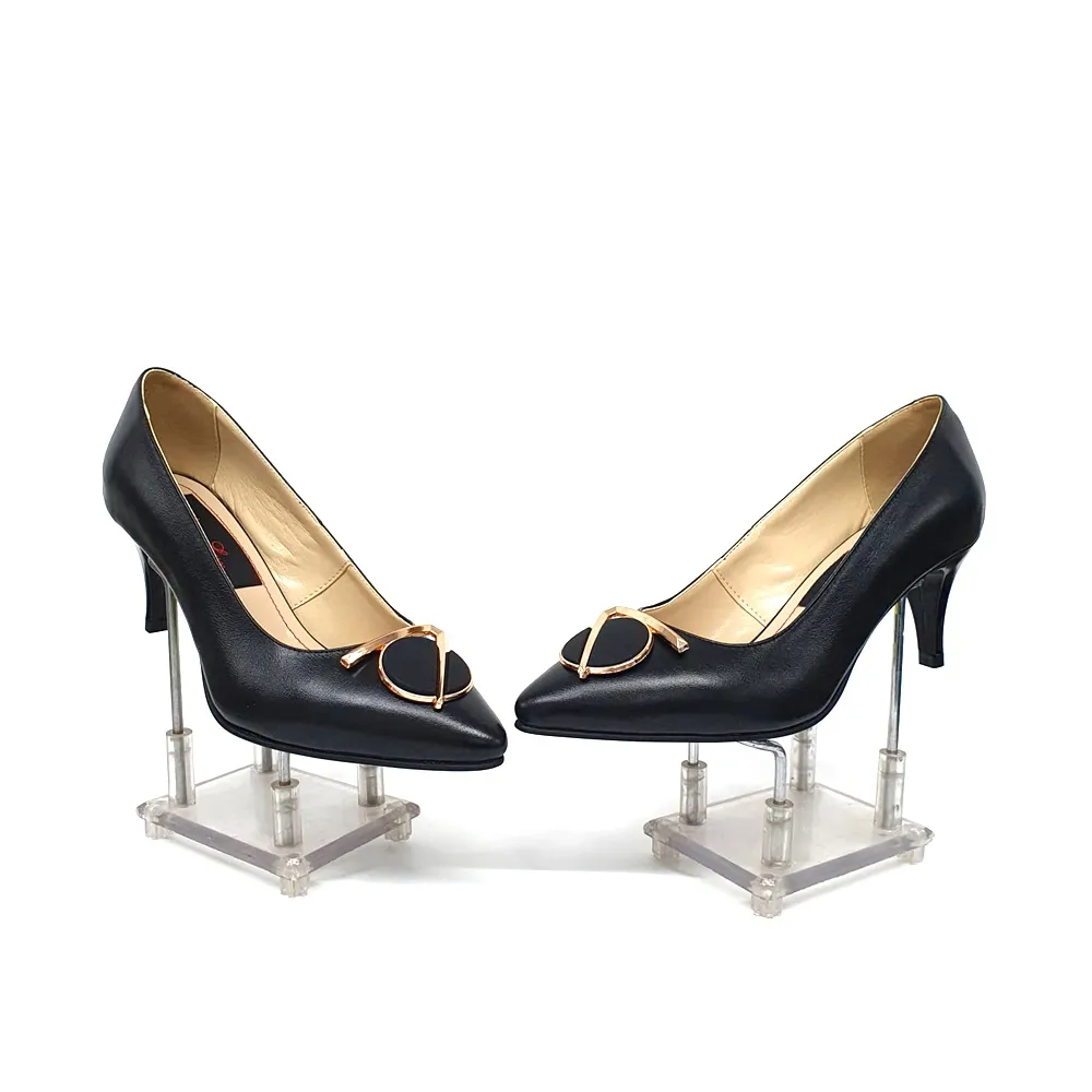 Catinca Shoes A24 pantofi damă piele negru box