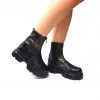 Catinca Shoes BC25 SM bocanci dama piele maro sarpe