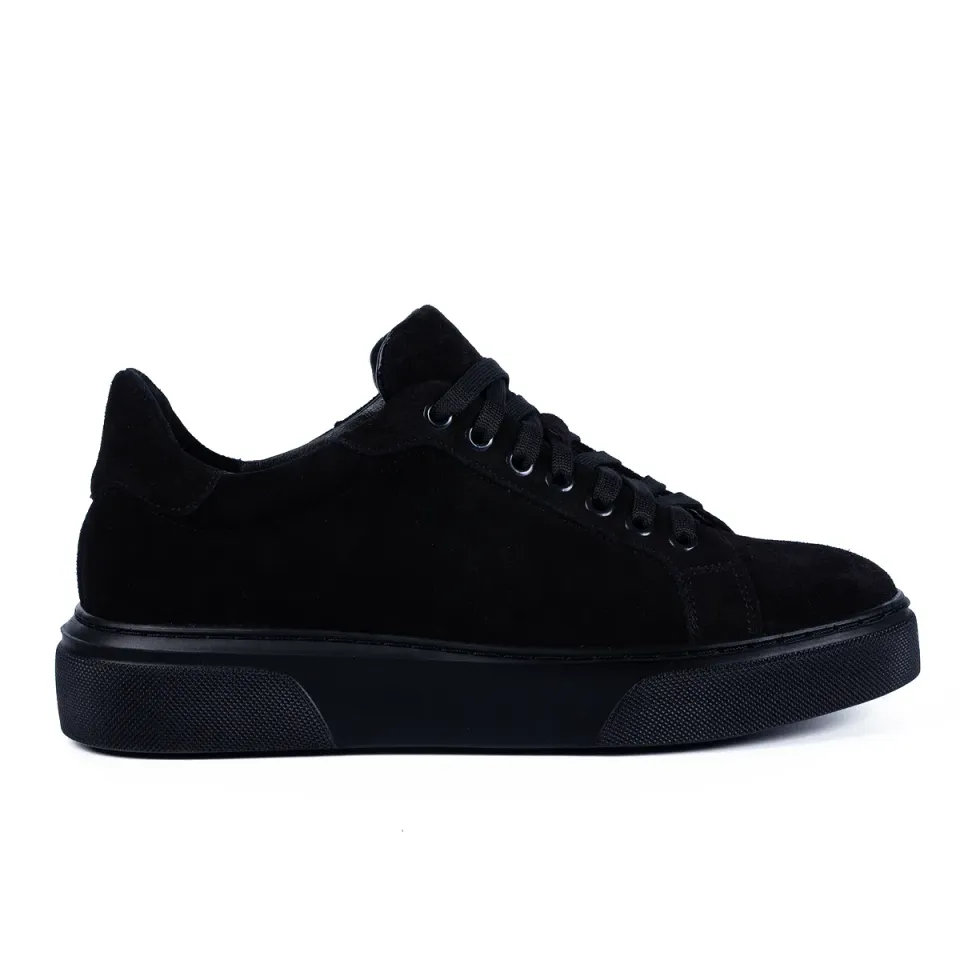 Lucas Shoes Sneaker 510 negru velur piele
