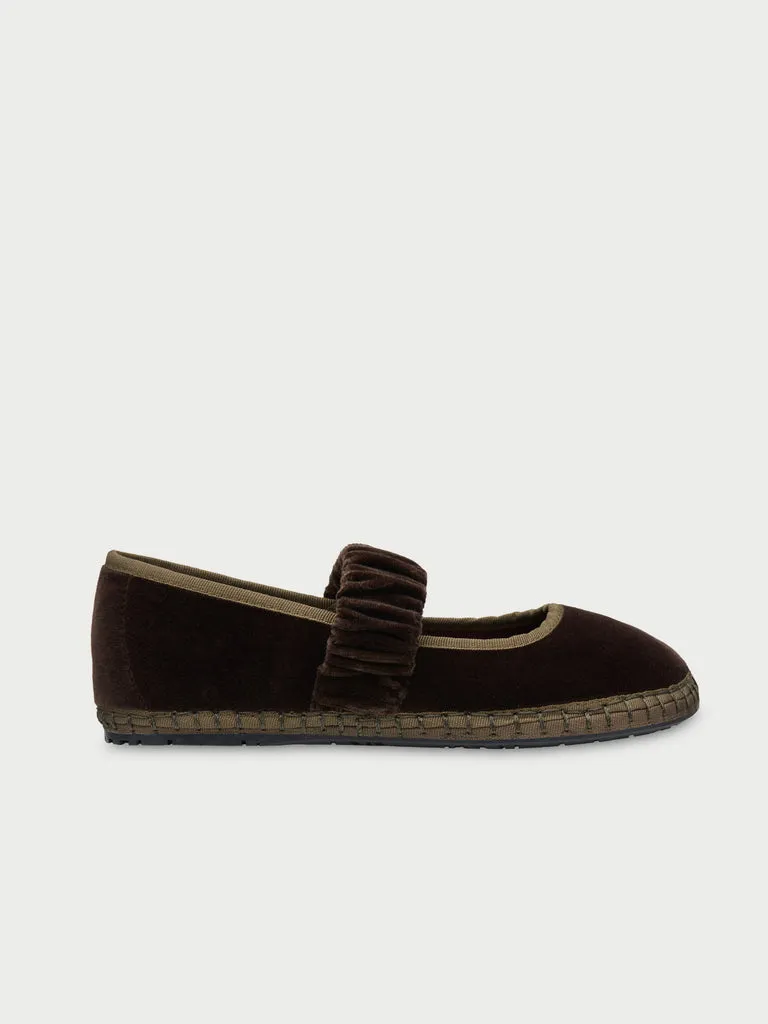 Flagelus Cinderella Mafalda Ulla pantofi catifea maro