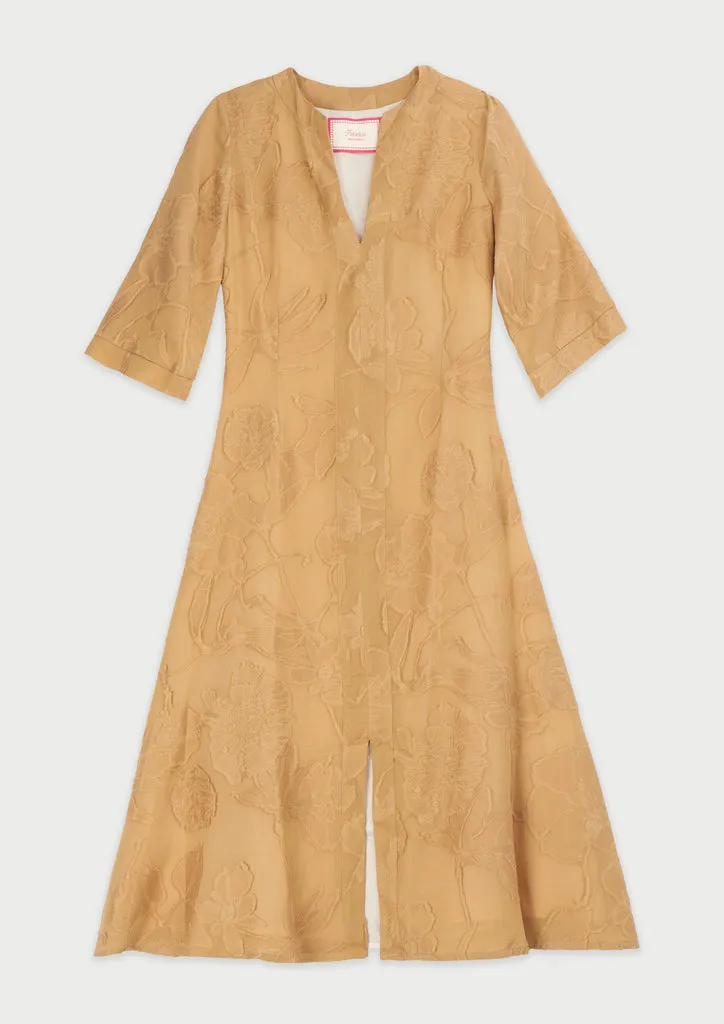 Flagelus Yao Camel caftan bej lung