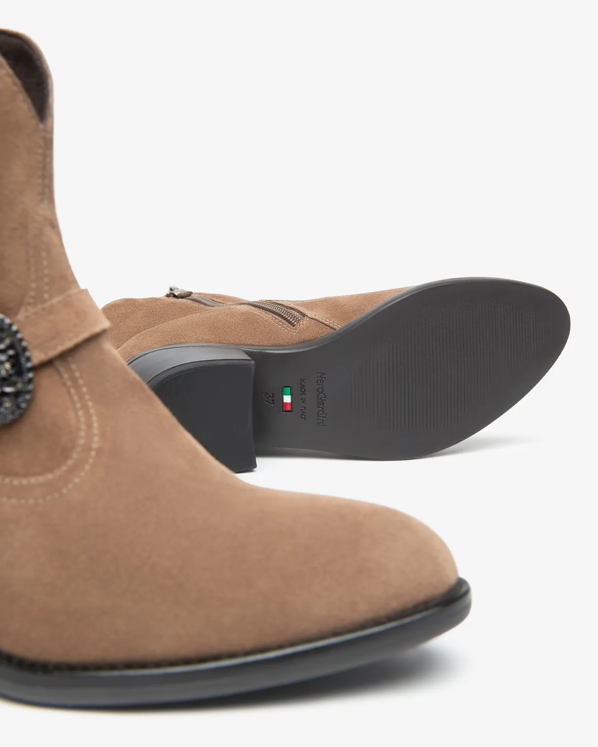 NeroGiardini Botine Piele Intoarsa de Toamna Marimi 35-41