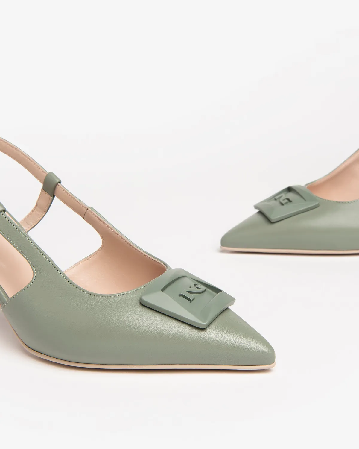NeroGiardini pantofi toc piele dama slingback vara