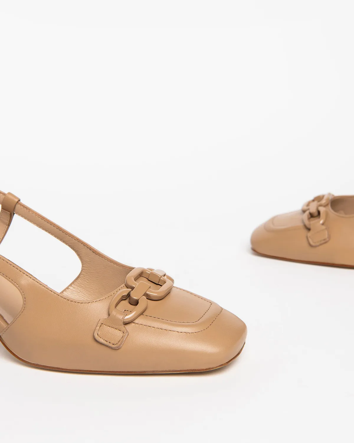 NeroGiardini Pantofi piele dama slingback primavara