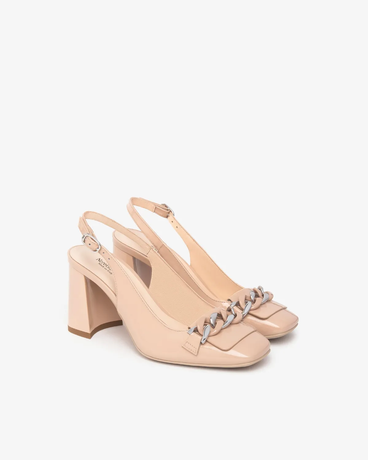 NeroGiardini pantofi slingback piele lacuita dama