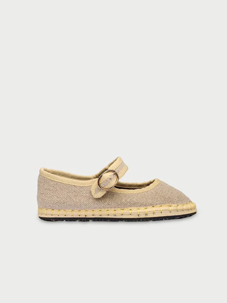 Flagelus Imelda Kids pantofi Mary Jane bej