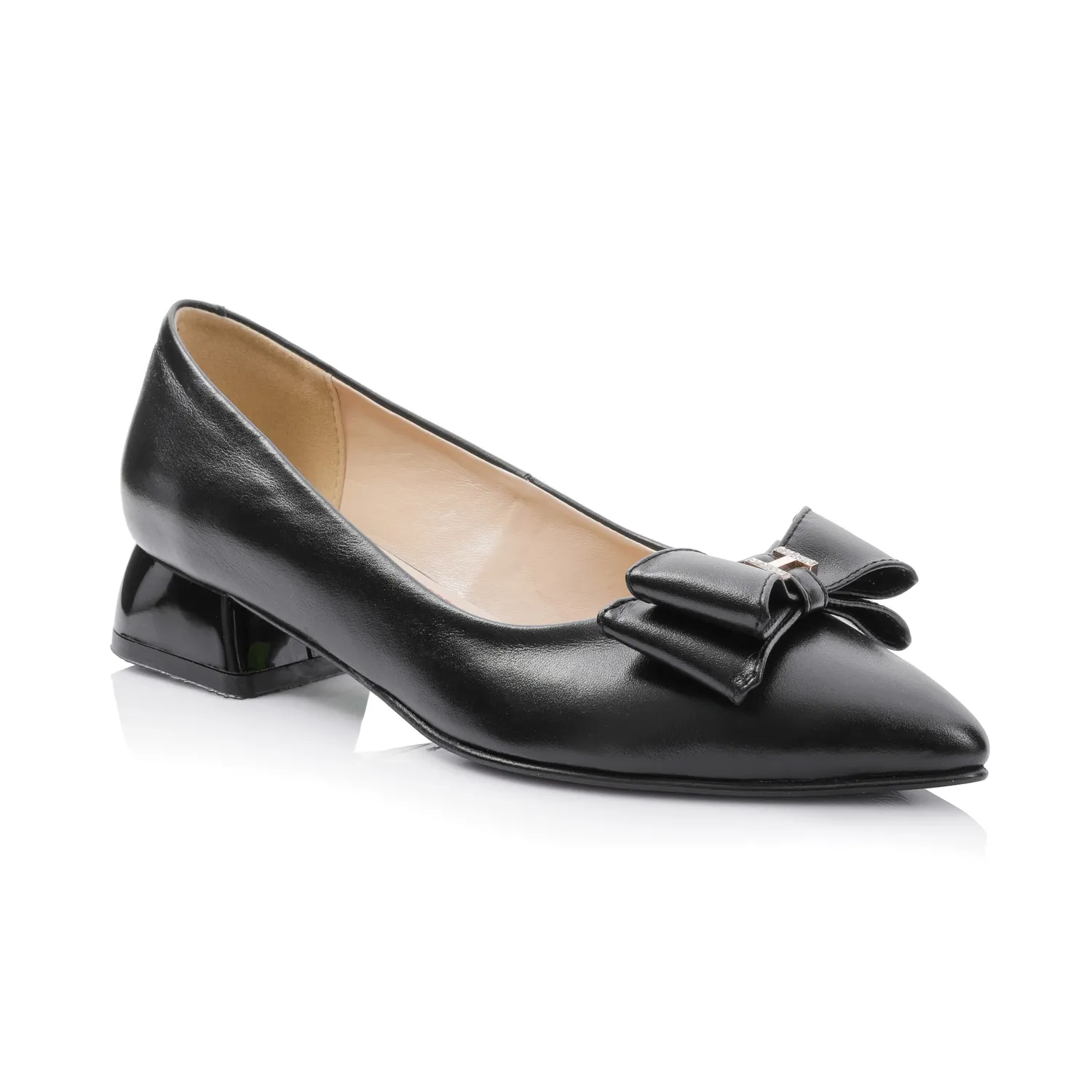 Catinca Shoes BL6 NE balerini negri piele naturală