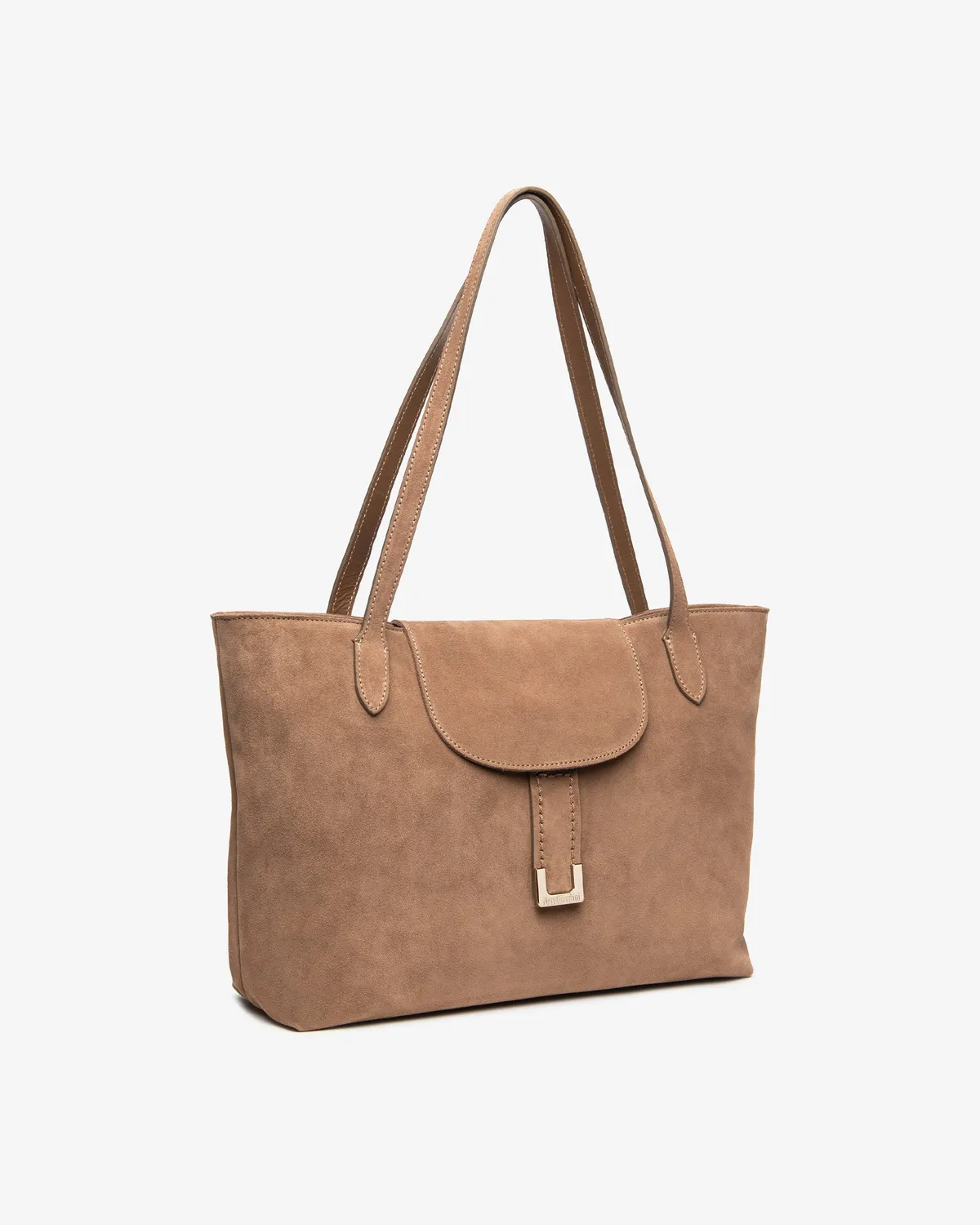 NeroGiardini geanta tote piele intoarsa cu clapa