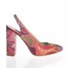 Catinca Shoes 269 RMZ sandale dama piele naturala rosii mozaic