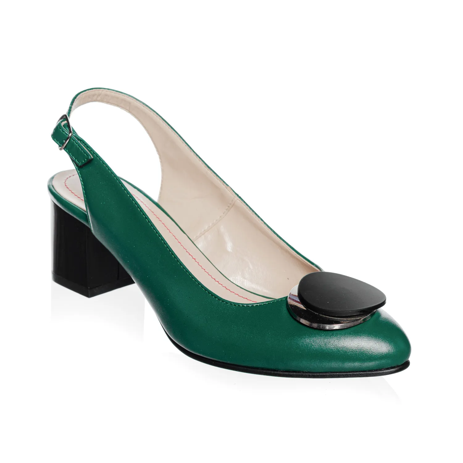 Catinca Shoes D34 VB sandale verzi piele naturala