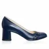 Catinca Shoes 55 ALN pantofi damă albastru negru piele