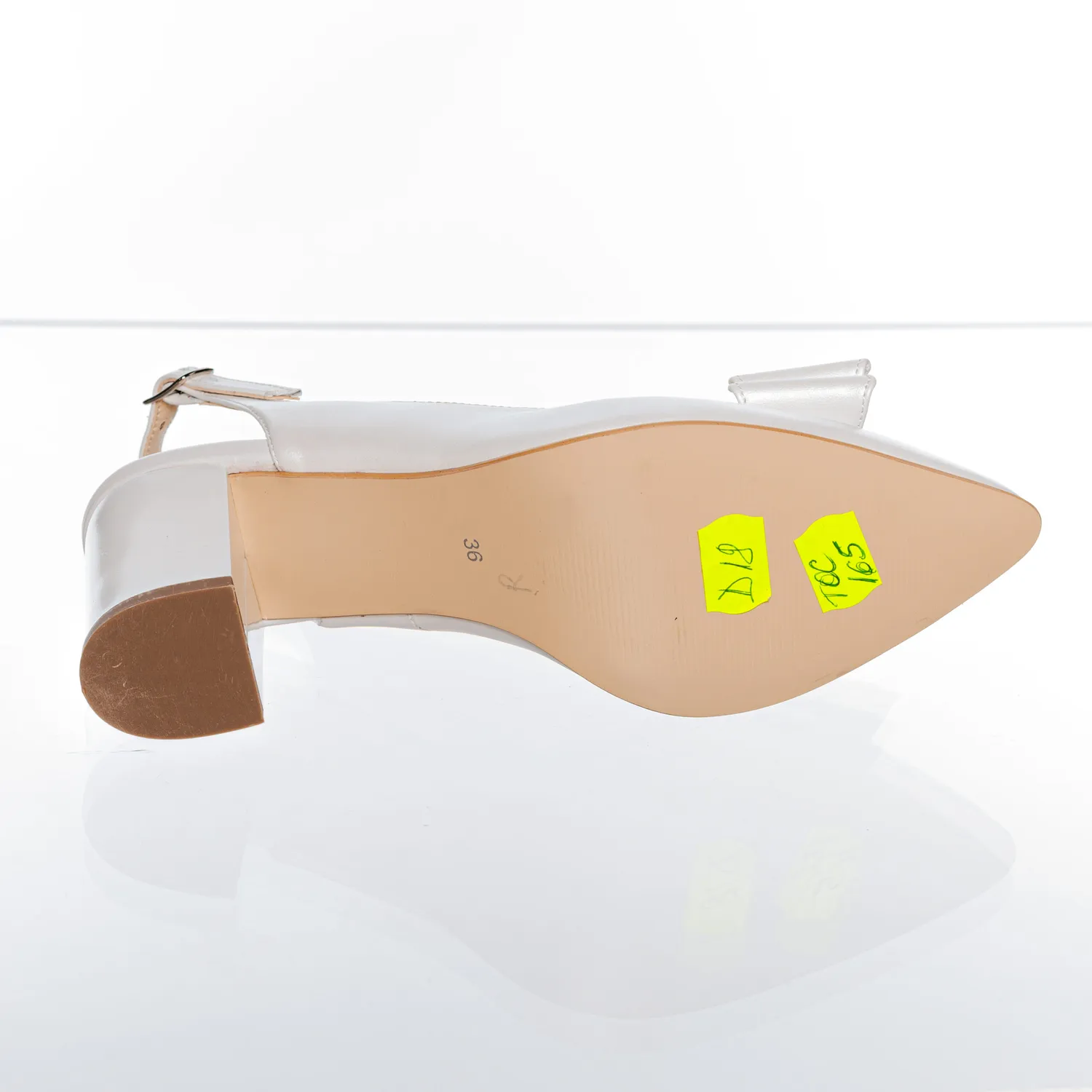 Catinca Shoes D18 AS sandale dama albe piele sidef