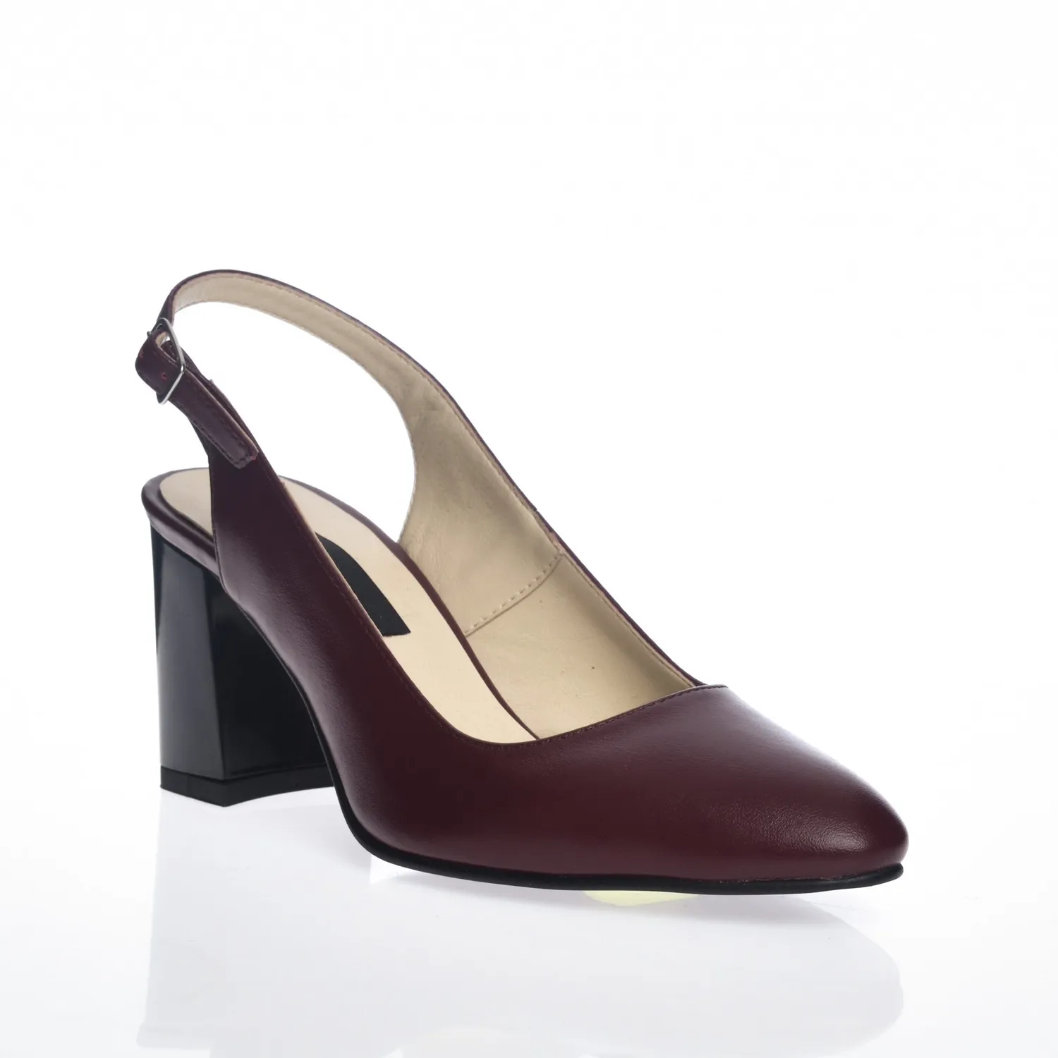 Catinca Shoes V7 BB sandale dama piele naturala bordo