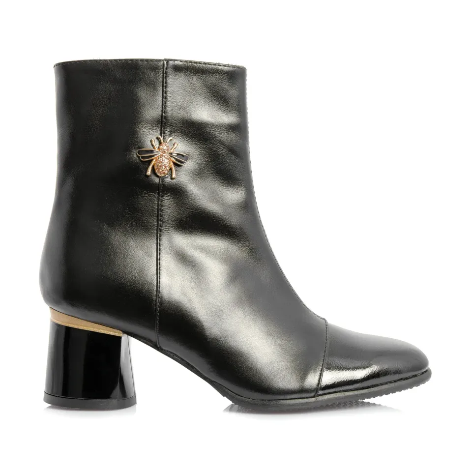 Catinca Shoes GX75A NB ghete dama piele naturala negru
