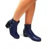 Catinca Shoes GX51 ghete dama piele bleumarin croco