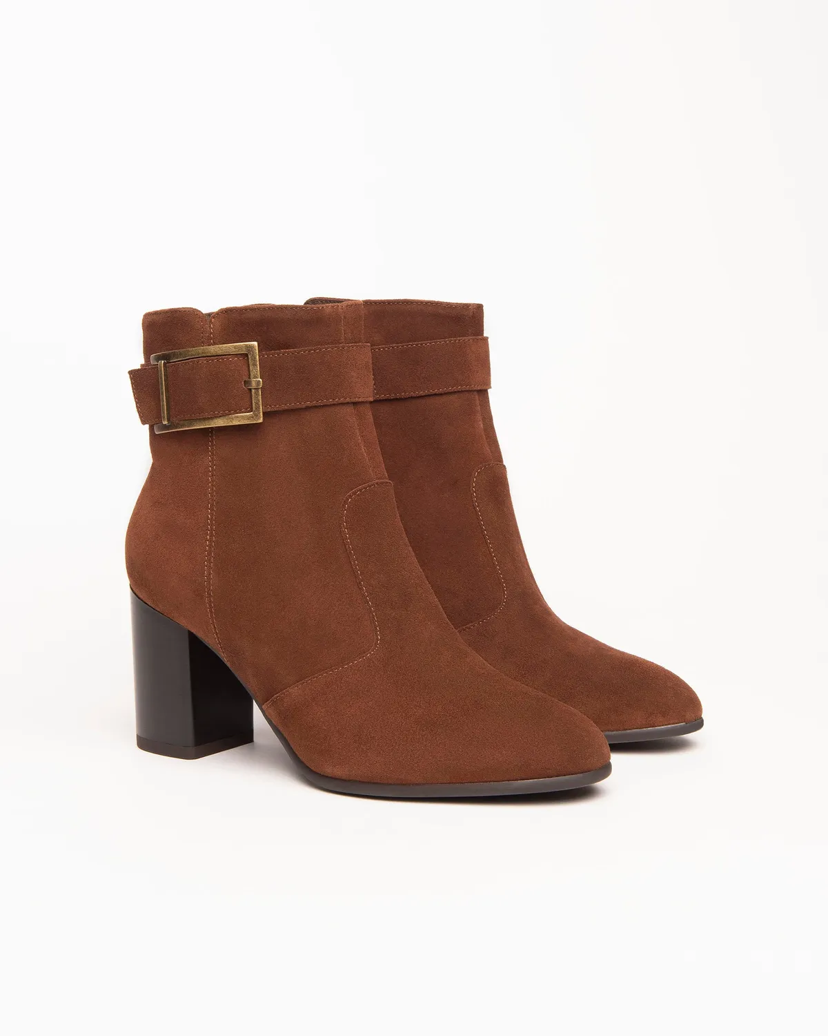 NeroGiardini botine damă piele întoarsă toc 7,5cm