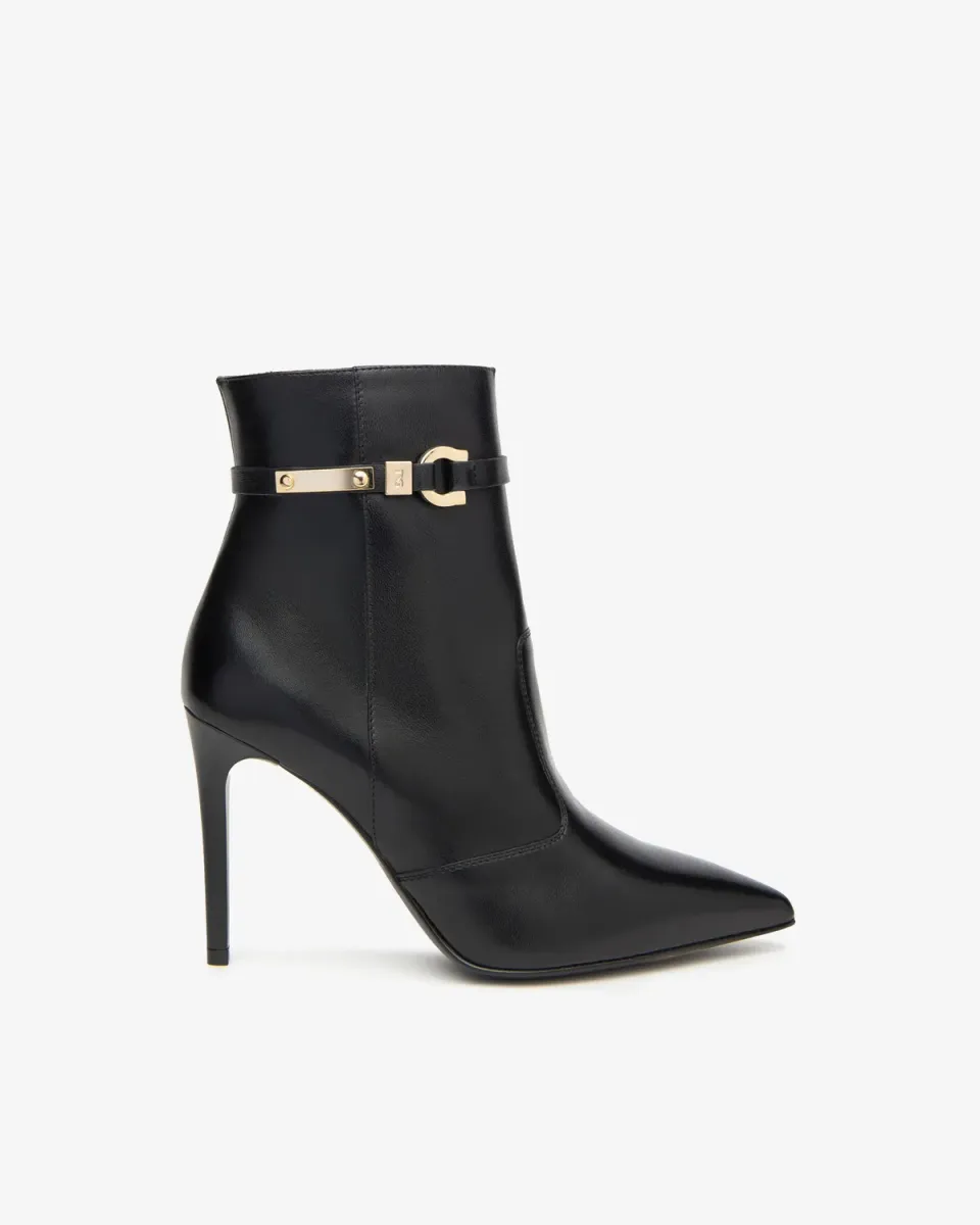 NeroGiardini botine dama piele toc stiletto 95 mm