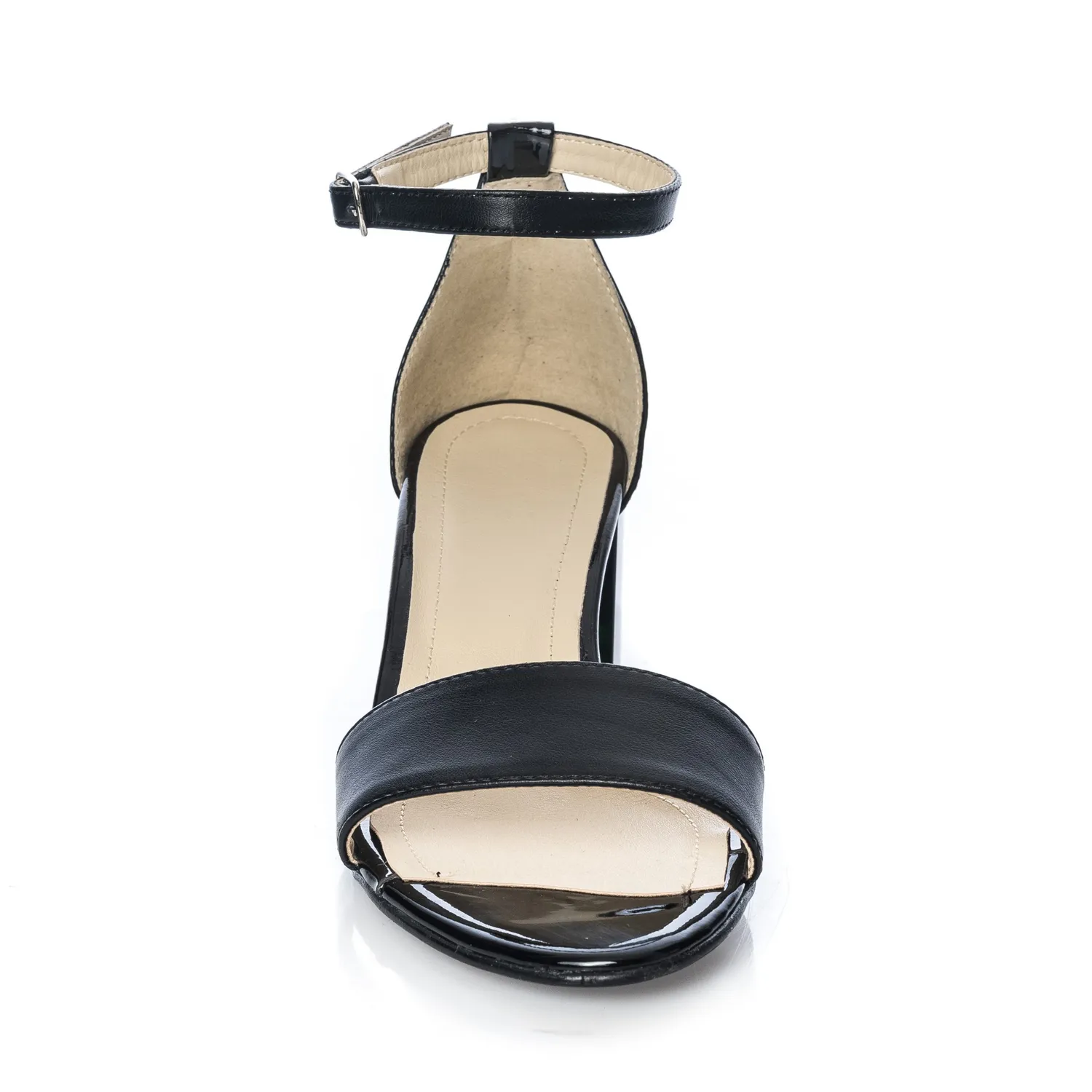 Catinca Shoes S10 NBL sandale dama piele negru lac