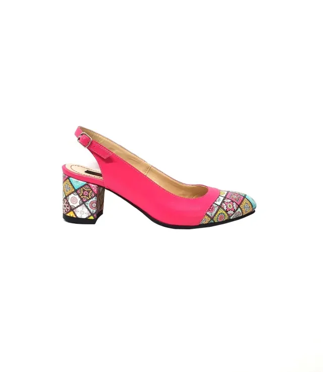 Catinca Shoes A55 RP3D sandale piele roz 3D