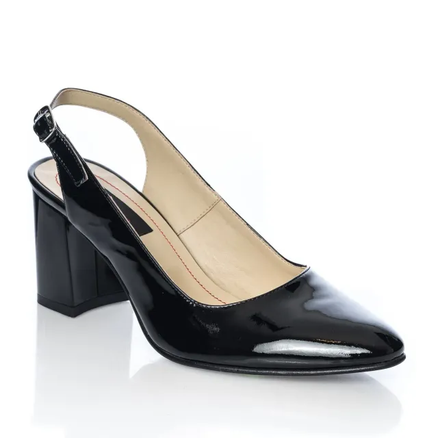 Catinca Shoes V7 NL sandale dama piele negru lac