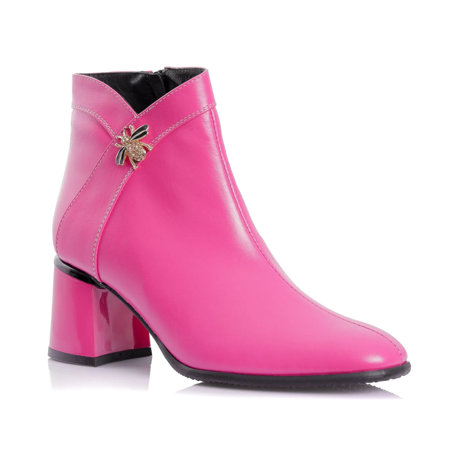Catinca Shoes G441 RZ ghete dama piele naturala roz