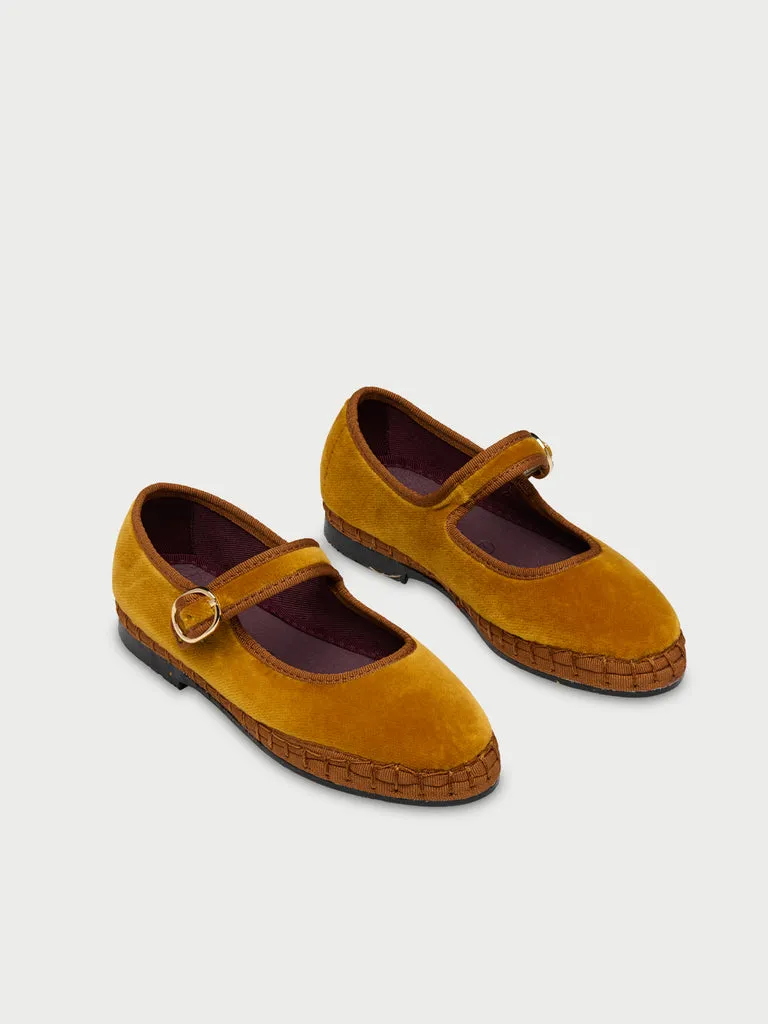 Flagelus Amaranta Kids pantofi Mary Jane mustar