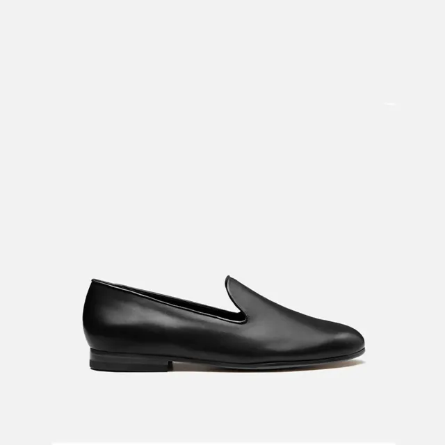 Cecilia Bringheli Positano Black Leather pantofi piele neagra