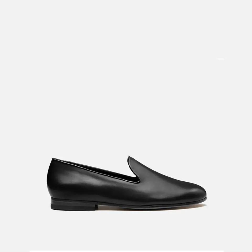 Cecilia Bringheli Positano Black Leather pantofi piele neagra