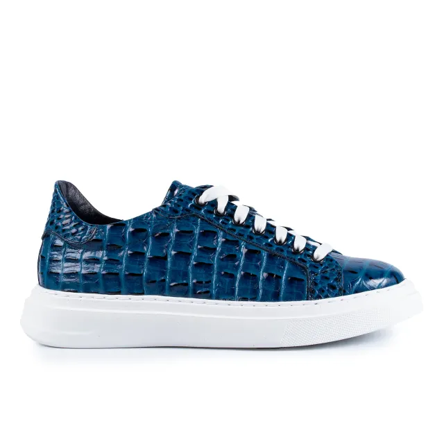 Lucas Shoes Sneaker 510 sneakers albastru croc piele