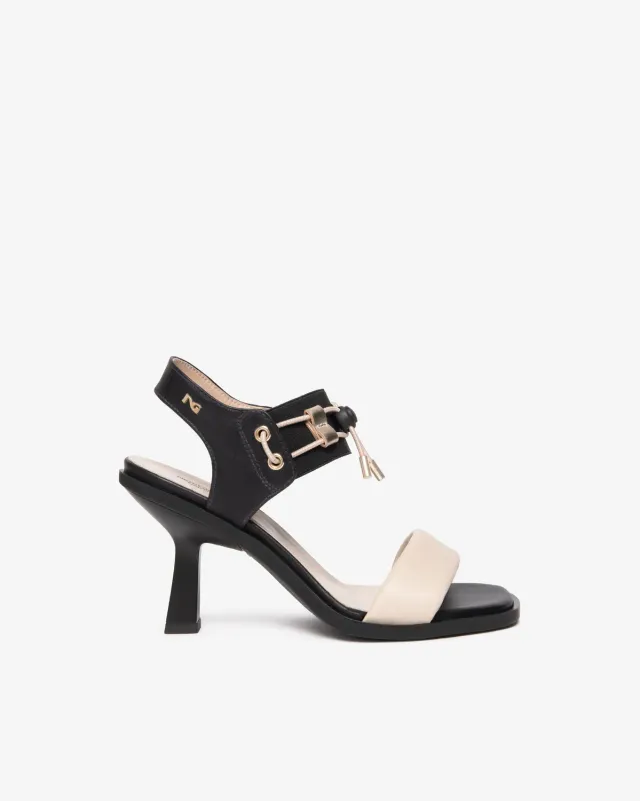 NeroGiardini sandale piele dama toc 8 cm cu siret