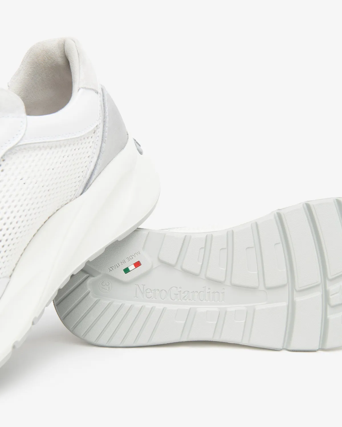 NeroGiardini sneakers dama piele panza material tehnic