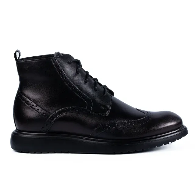 Lucas Shoes 850 Dudu ghete iarna piele negru barbati
