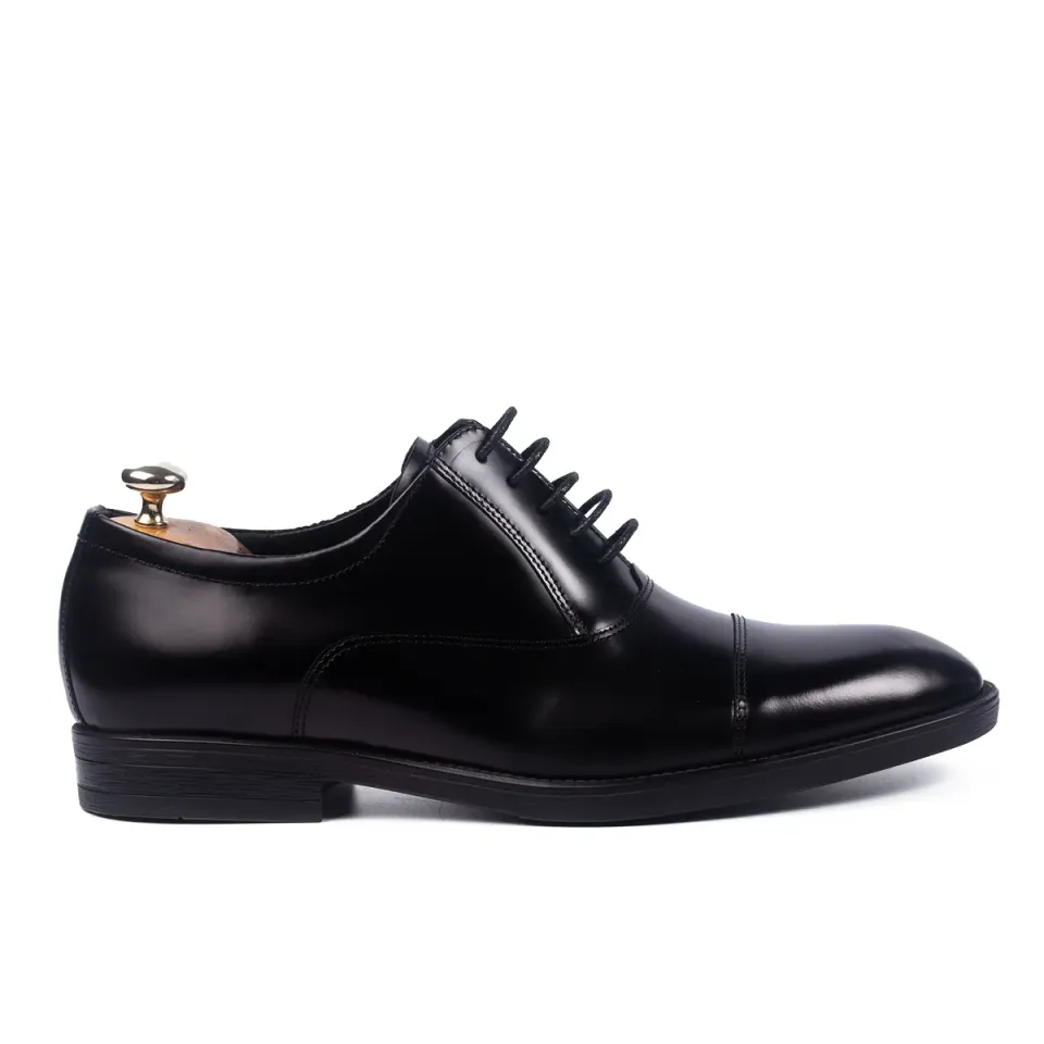 Lucas Shoes Elegant 347 Semi-Lac pantofi negri piele