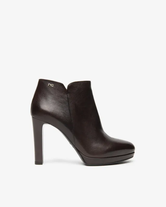 NeroGiardini Botine Piele Dama Toc 100 Platforma