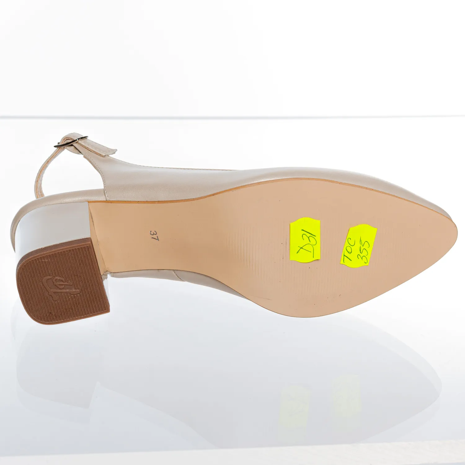 Catinca Shoes D31 BS sandale dama piele bej sidef