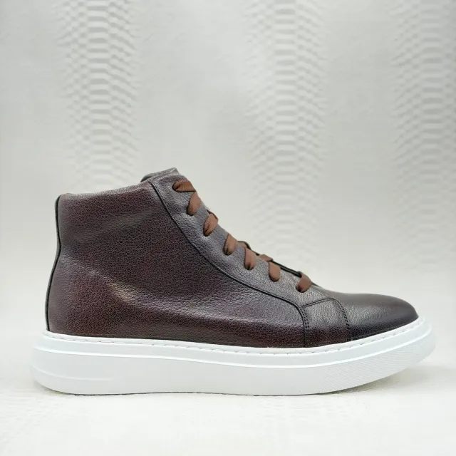 Lucas Shoes 855 A Bizon ghete barbati maro piele