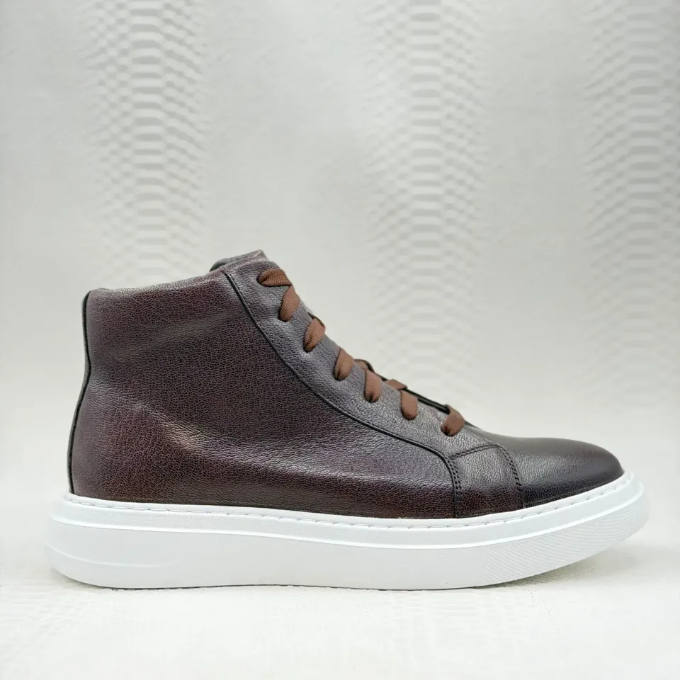 Lucas Shoes 855 A Bizon ghete barbati maro piele