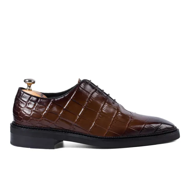 Lucas Shoes Elegant 725 pantofi bărbați maro croco