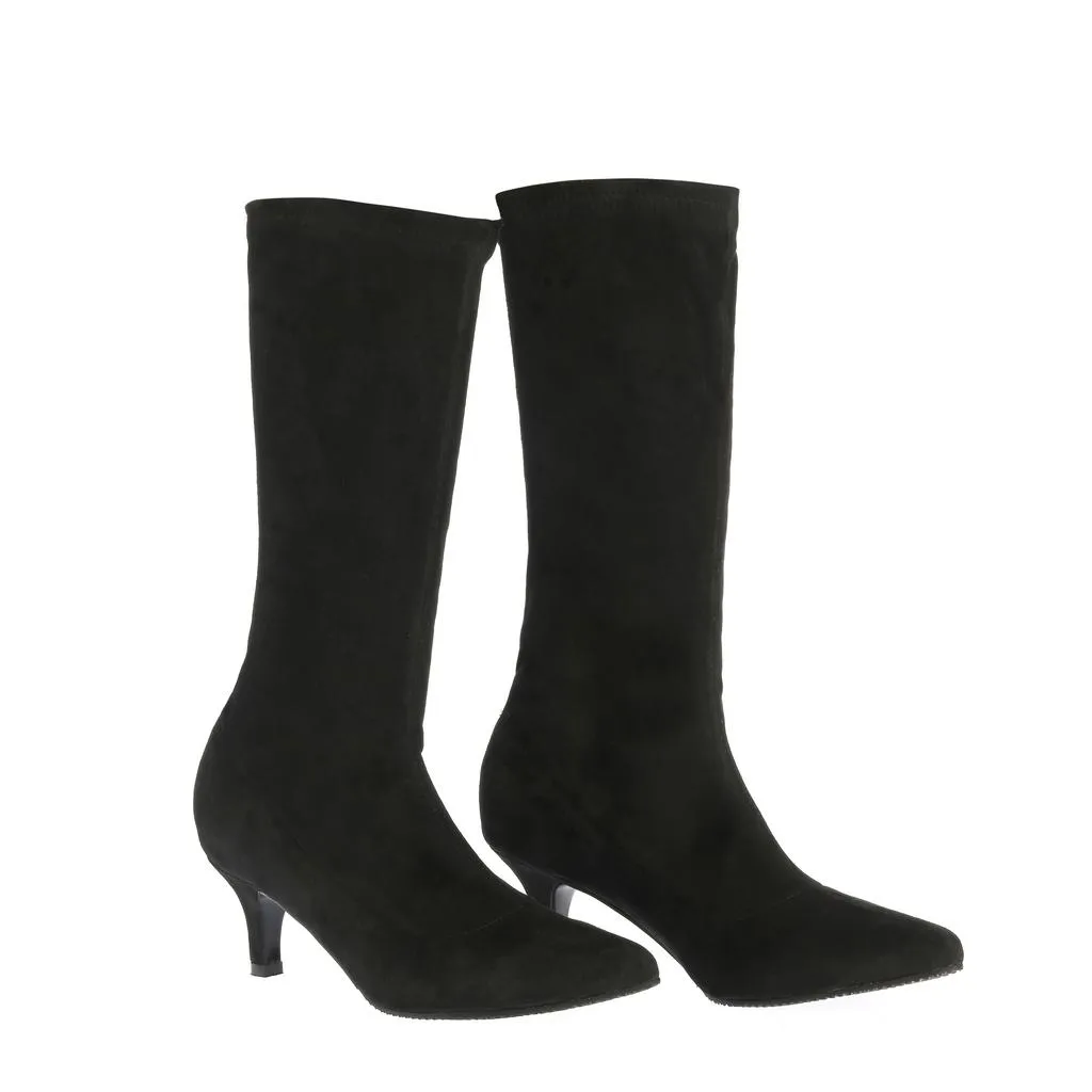 Ana Urbana Shoes Monroe cizme negre toc 4 cm