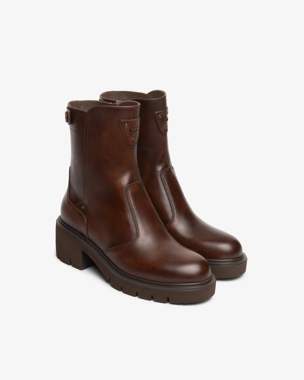 NeroGiardini botine piele femei toc 60 mm cu fermoar
