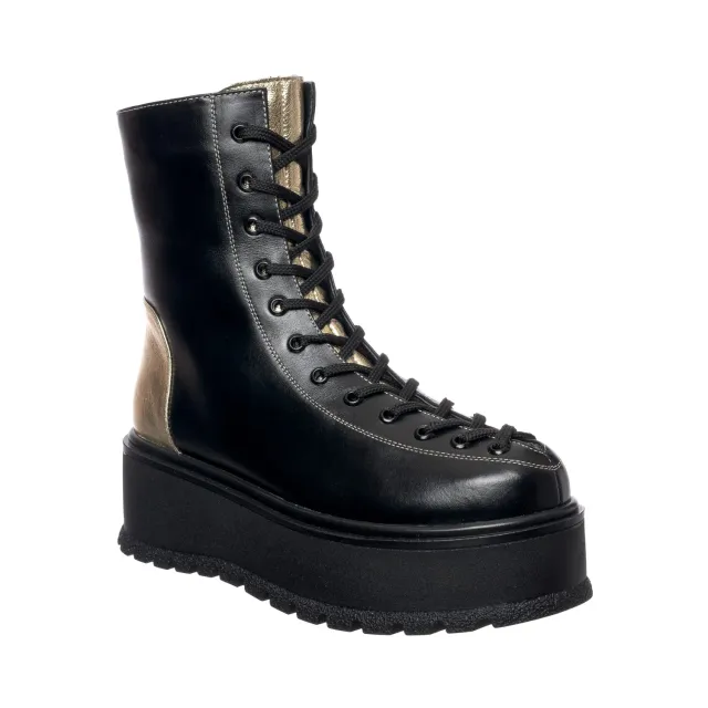 Catinca Shoes BC33 NBA bocanci dama negri piele naturala